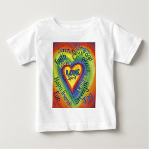 Rainbow Spirit Hearts Kärlek Art Anpassningsbar Sh T Shirt