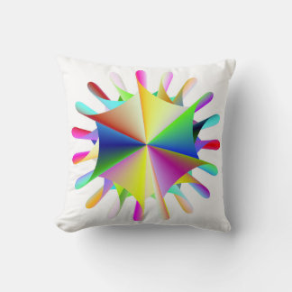 Rainbow Splatt Dekorativ kudde