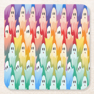 Rainbow Spöken Underlägg Papper Kvadrat