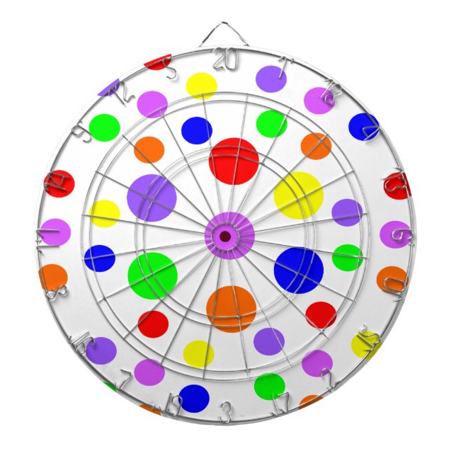 Rainbow Spots Dart Board Piltavla (Framsidan)