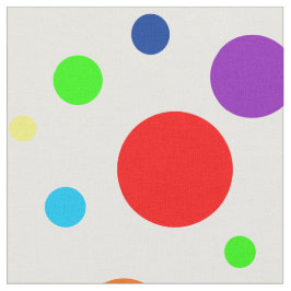 Rainbow Spots Fabric Tyg