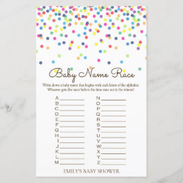 Rainbow Sprinkle Baby Shower Game PRINTED