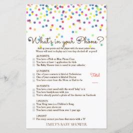 Rainbow Sprinkle Baby Shower Game PRINTED