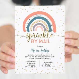 Rainbow Sprinkle by Mail-inbjudan Inbjudningar