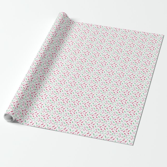 Rainbow Sprinkles Abrosexuellt Pride Flagga Presentpapper (Utrullad)