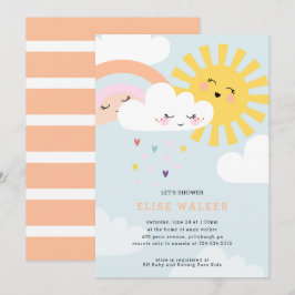 Rainbow Sprinkles Baby Shower-inbjudan Inbjudningar