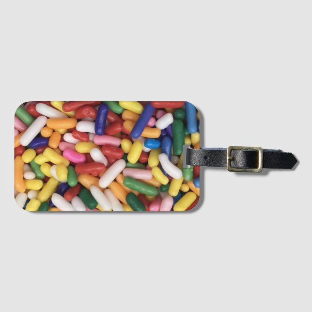 Rainbow Sprinkles Bagagebricka (Framsida horisontal)