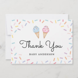 Rainbow Sprinkles Ice Cream Baby Tack