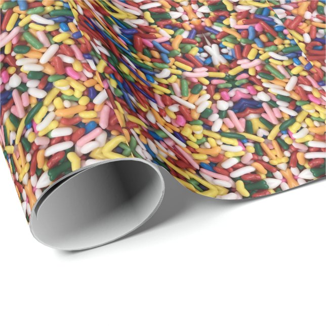 Rainbow Sprinkles Presentpapper (Rullad Hörn)