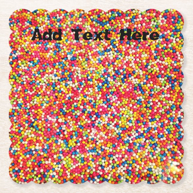 Rainbow Sprinkles Underlägg Papper (Framsida)