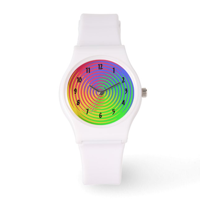 Rainbow Sptrum Spiral Watch Armbandsur (Framsida)