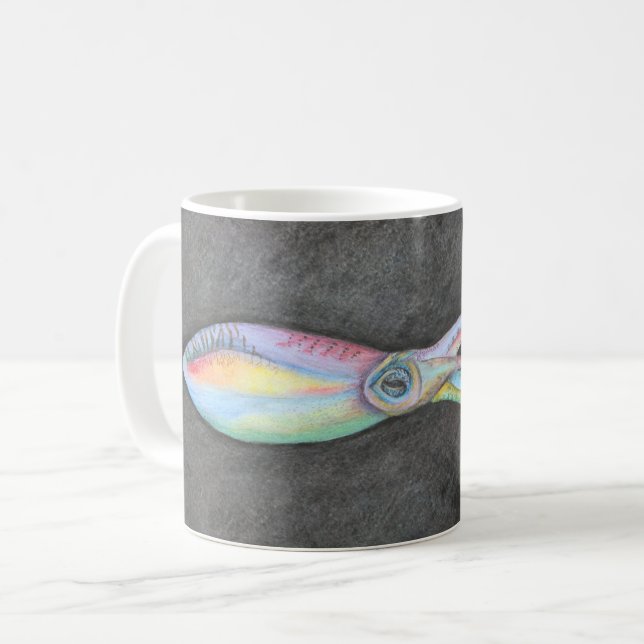 Rainbow Squid Wraparound Mugg (Framsida vänster)