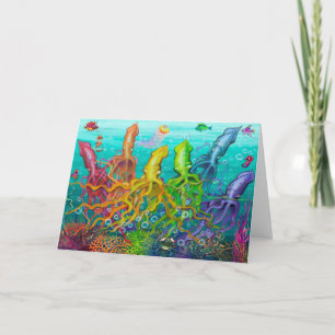 Rainbow Squids Card Kort
