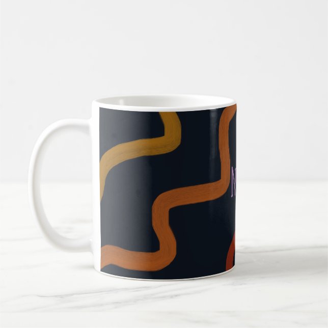 Rainbow Squiggle Kaffemugg (Vänster)