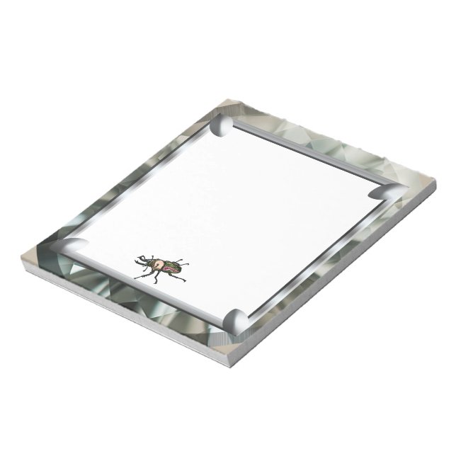 Rainbow Stag Beetle Anteckningsblock (Roterad)