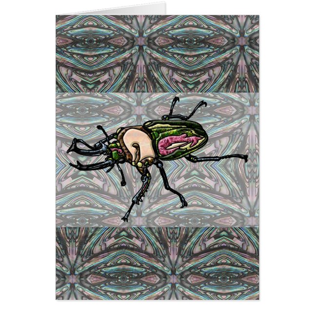 Rainbow Stag Beetle Hälsningskort (Framsidan)