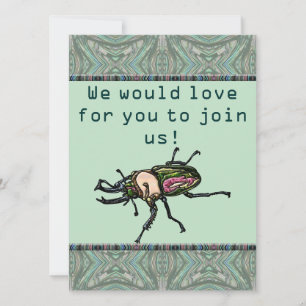 Rainbow Stag Beetle Inbjudningar