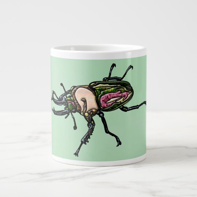 Rainbow Stag Beetle Jumbo Mugg (Framsidan)