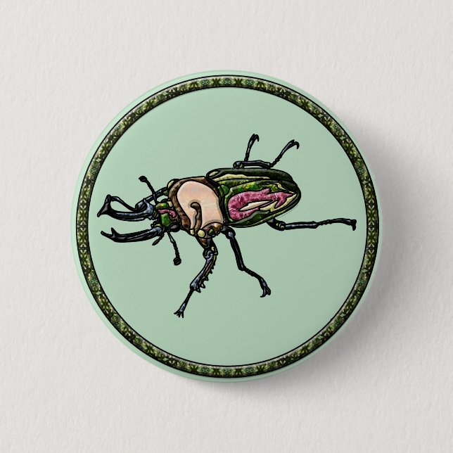 Rainbow Stag Beetle Knapp (Framsida)