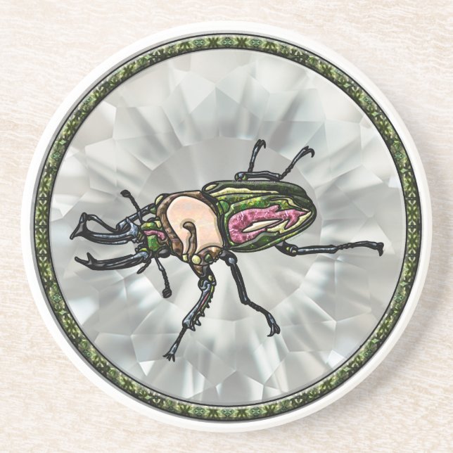 Rainbow Stag Beetle Underlägg (Framsidan)