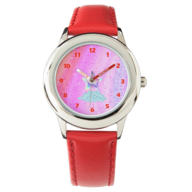Rainbow Stainless Steel Watch Armbandsur (Framsida)