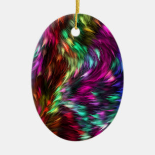 Rainbow Stänk Ceramic Ornament