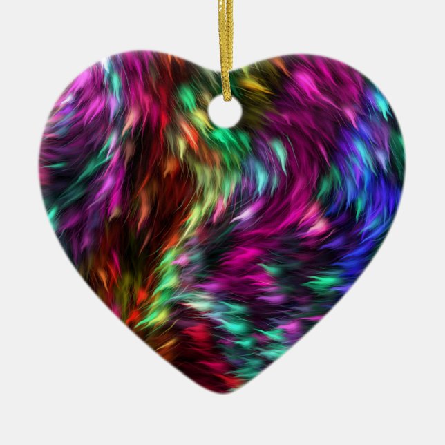 Rainbow Stänk Ceramic Ornament (Framsidan)