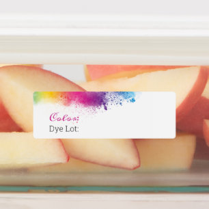 Rainbow Stänk Dye Lagrar Klistermärke