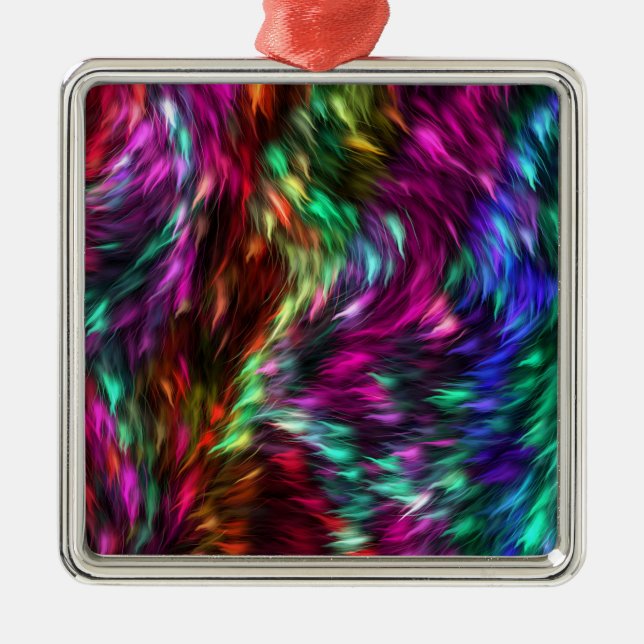 Rainbow Stänk Metall Ornament (Framsidan)