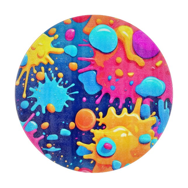 Rainbow Stänk Paint Art (Framsidan)