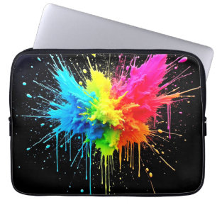 Rainbow Stänk Powder Art Laptop Fodral