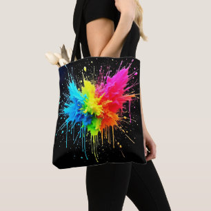 Rainbow Stänk Powder Art Tygkasse