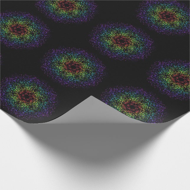 Rainbow Star Galaxy Void Presentpapper (Hörn)