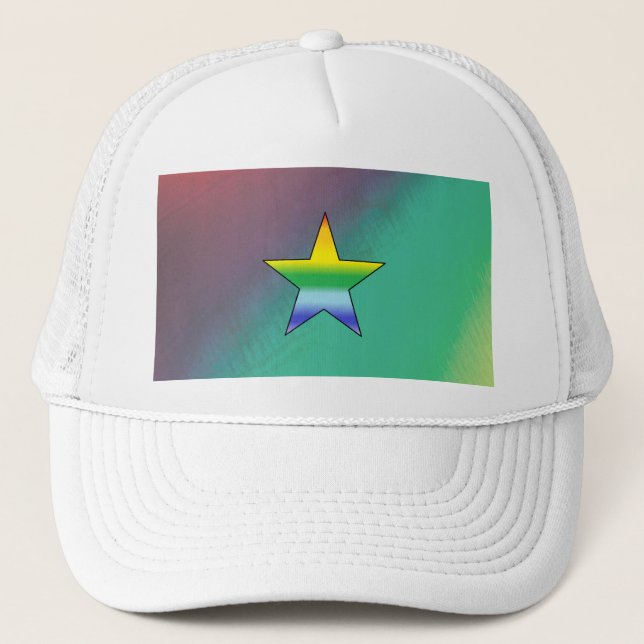 Rainbow Star Truckerkeps (Framsida)