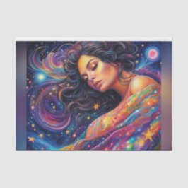 Rainbow Starry Night Himmel Cosmic Goddess Decoupa