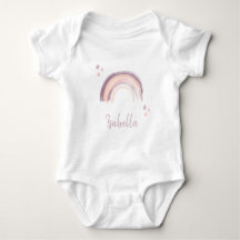 Rainbow & Stars Boho Mute Rosa Baby Namn