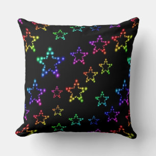 Rainbow Stars Mönster Dekorativ kudde