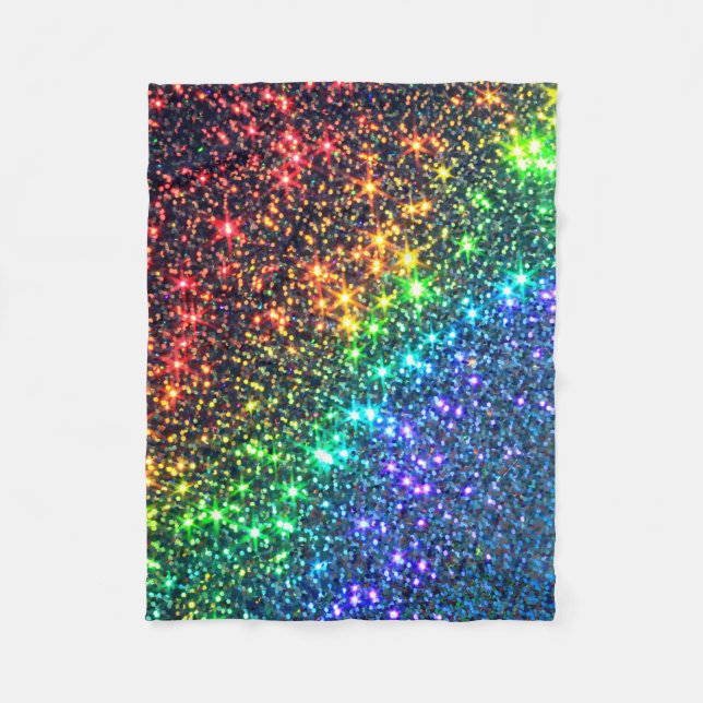 Rainbow Stars Party iPhone Wallet Case Fleecefilt (Framsidan)