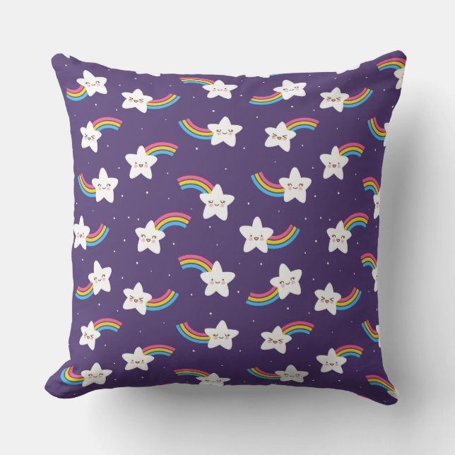 Rainbow Stars Pillow Kudde (Framsida)