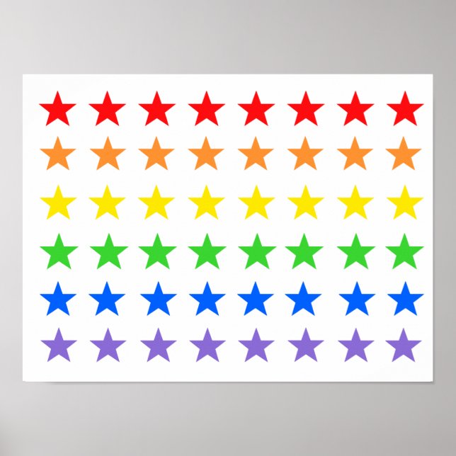 Rainbow stars poster (Framsidan)