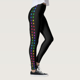 Rainbow Stars Tävla Rand LGBTQ+ Leggings