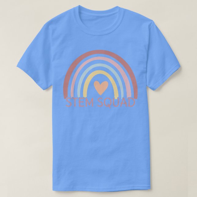 Rainbow STEM Science Technology Engineering Math T Shirt (Design framsida)