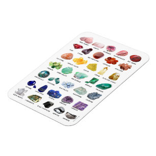 Rainbow Sten Crystal Collection Gemstone Magnet