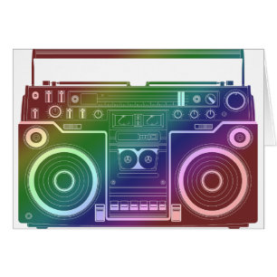 Rainbow Stereo Hälsningskort