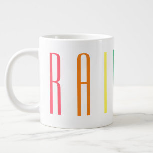 RAINBOW Stor Vit Mugg Jumbo Mugg
