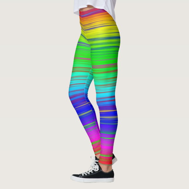 Rainbow Streaks Leggings (Vänster)