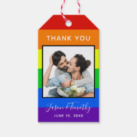Rainbow Stripe Photo LGBTQ lite Bröllop