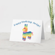 Rainbow Stripe Pinata Birthday