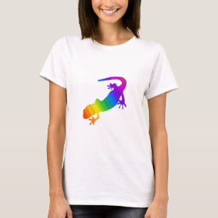 Rainbow Stripe Salamander T Shirt