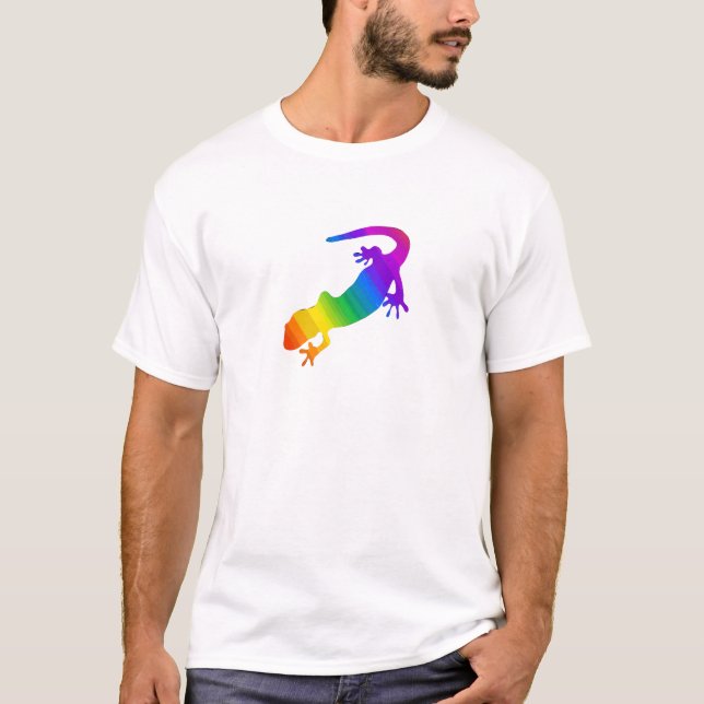Rainbow Stripe Salamander Tee (Framsida)